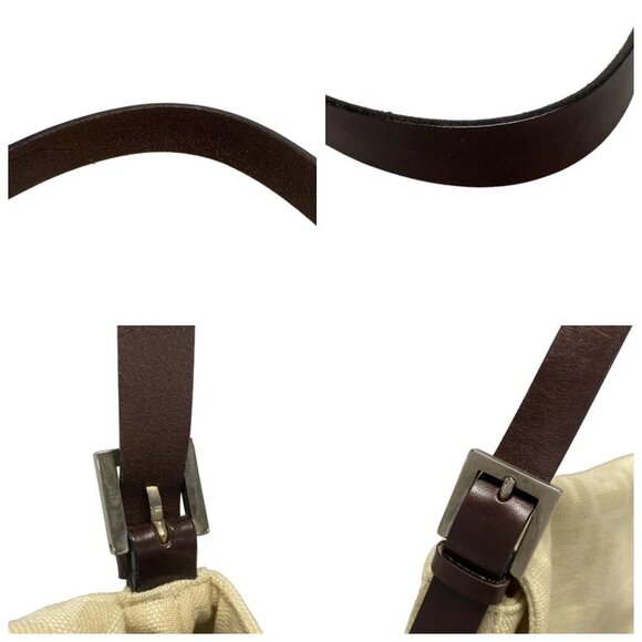 FENDI Mamma bucket / Zucchino pattern - Cream Dark Brown B 764-080825 - Picture 7 of 14